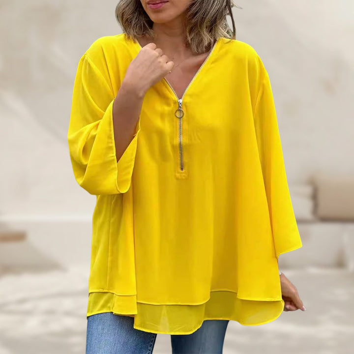 Ember™ Chiffon Zipper Blouse